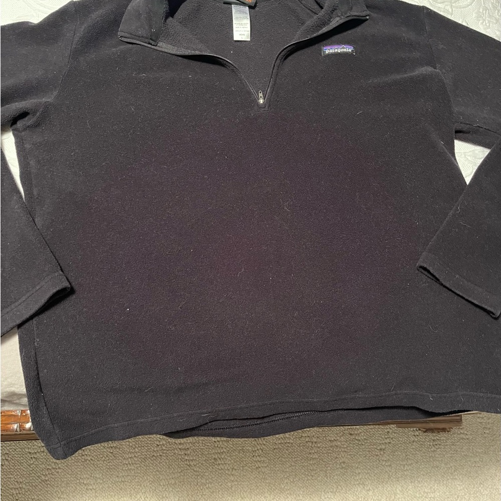 Patagonia Black Zip Up Sweater
